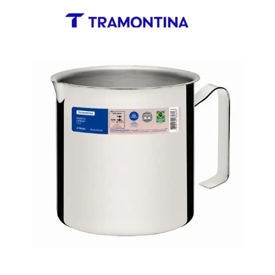 Fervedor Inox Tramontina Caneco Leiteira Aço Inox Allegra 1,4 Litros