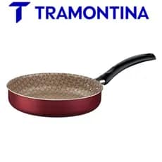 Frigideira 1,7 Cm Reta 22 Cm Antiaderente Vermelha 20265822