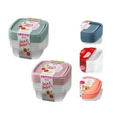 Conjunto De Potes Plásticos Herméticos 530ml, Sanremo - Leve 10 E Pague 8