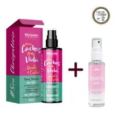 KIT PROTEÇÃO TÉRMICA - SPRAY MEUS CACHOS, MINHA VIDA + PERFUME CAPILAR ROMANTIC BLUSH