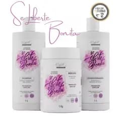 NOVO KIT CAPILAR ATIVADOR DE CACHOS 3 ITENS 1KG - SE LIBERTE BONITA BELKIT