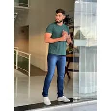 calça jeans masculina slim original skinny qualidade premium