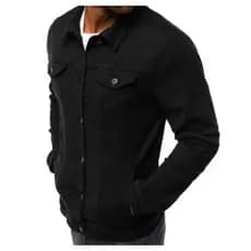 jaqueta preta masculina com bolsos jaqueta casual masculina