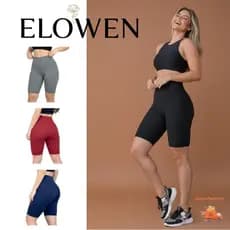 Bermuda Suplex Feminina Academia Short Legging Cintura Alta Bermuda Ciclista