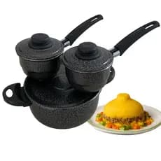 Cuscuzeira Individual Peitinho/Tetinha Cuzcuz Nordestino Drone Duas Porções Prática a Vapor Alumínio Craqueado Preto