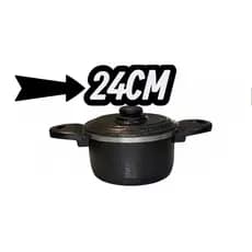 Panela Caçarola Individual de Alumínio craquelado - Tamanhos de 14 ao 24 Aluminio Grosso Resistente Tamanhos