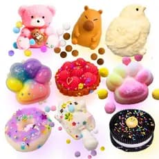 Brinquedos Sensoriais De Aperto De Pata De Gato Mochi Capivara Squishy Toys Anti Stress Taba Squishy Torta Donuts Waffle