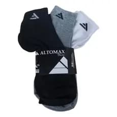 Meia Masculina Kit 3 / 6 Pares Cano Alto Esportiva e Cano Curto Minimalista Promoção Alto Max