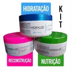 Cronograma Capilar Hidralize 3x300g – Hidratação, Nutrição e Reconstrução