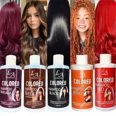 Shampoo Capilar Tonalizante Colored 100% Natural 300ML - L&A COSMÉTICOS