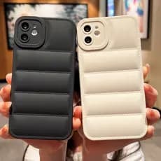 Minimalismo De Algodão Espacial Estojo De Telefone De Cor Sólida Capinha Capa Para iPhone 11 12 13 14 15 Pro Max XS XR X 7 8 Plus SE