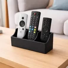 Organizador de Controles Remotos para Mesa – Porta Controle 3 Divisórias