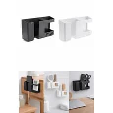 Suporte De Parede dois em um Multifuncional Sem Furar O Telefone Móvel Controle Remoto/Banheiro
