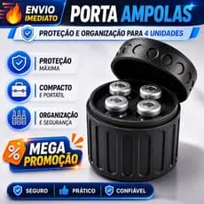 Porta Ampolas | Estojo Organizador para 4 Ampolas 3 ML
