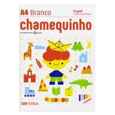 Papel Sulfite A4 Chamequinho Pacote 100 Folhas Chamex, Papel Sulfite Branco A4.