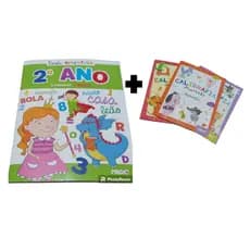 Livros de Atividades 2º Ano + 3 Livros de Caligrafia, Letra Bastão, Letra Cursiva e Numerais, Professores, Escola, Reforço Escolar