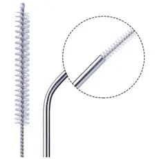 Escova Flexível Limpeza Canudo Inox Ecológico-envio imediato
