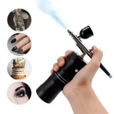 Mini Aerógrafo Portátil com Mini Compressor Para Unhas Bolo Maquiagem Cabelo-envio imediato