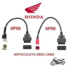 Cabo Obd2 Moto Honda Yamaha Adaptador Para Scanner