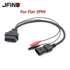 Cabo Adaptador OBD2 FIAT 3 Pinos/16 Pinos Scanner Automotivo Veicular