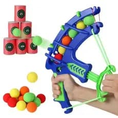 Brinquedo Arco e Flecha Infantil com Bolas de Espuma + Alvo de Tiro | Diversão e Precisão Para Crianças
