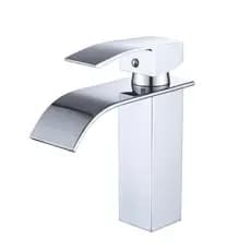 Torneira Pia Banheiro Cascata Misturador Monocomando Cuba Luxo Quente e Frio Metal Cromado