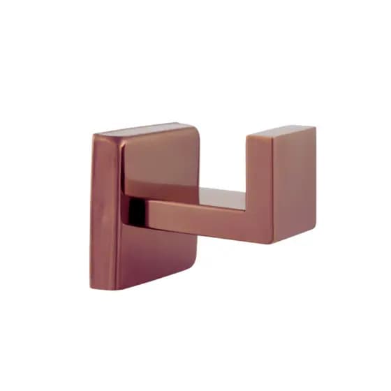 Suporte Gancho Cabide Parede Quadrado Rose Gold Escovado