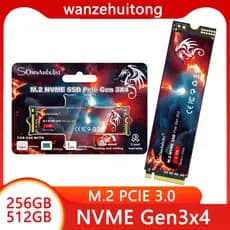 Unidade de estado sólido integrada Nvme M.2 128 GB-512 GB PCIe 3.0 X4 SSD integrado