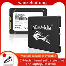 SSD SATA III de 2.5 polegadas 120 GB-256 GB melhora a memória e o armazenamento do computador