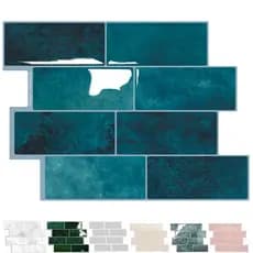 Peel and Stick Backsplash 3D Adesivo Tile Para Cozinha Banheiro Imitação De Vinil Azulejo De Parede