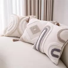 Capas De Almofada Boho 45x45cm Tufado Decorativas Borlas Capa Fazenda Fronha Para Sofá Cama Sala De Estar