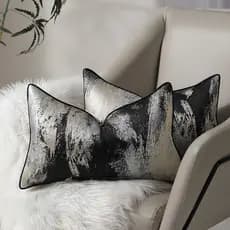 Luxo Abstrato Decorativo Lance Travesseiro Cobre Retângulo Caso De Almofada 30x50 Jacquard Tecido Fronha Para Sofá Quart