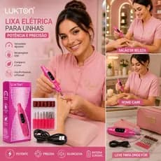 Lixadeira unha lixa elétrica para manicure e pedicure bloco motor bivolt.