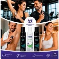 Kit Desodorante Antitranspirante  com 03 Unidades Above One Fragrancia Sport 150 ml