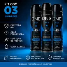Kit Desodorante Antitranspirante Unissex com 03 Unidades Mood Myhealth Fragrância Sport e Uso Diario 150 ml