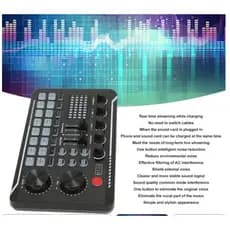 Mixer De Áudio Externo Live Sound Card Celular Tablet E Pc