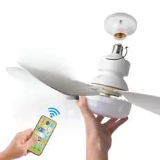 Ventilador De Teto De 3 modos Lâmpada Led Silenciosa Moderna