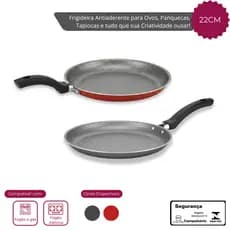 Frigideira  Antiaderente 22CM para Panquecas ALEGRETE