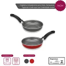 Frigideira Fritar Ovo Antiaderente Sem Oleo Alegrete 14Cm