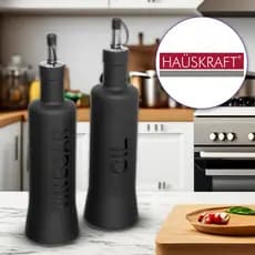 Galheteiro Porta Azeite E Porta Vinagre De Vidro Nero Hauskraft 300ml Sem Suporte