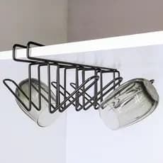 Suporte Suspenso Para Copos Preto Bel