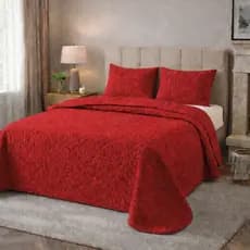 Kit Cobre Leito 3 Peças Ultrassônico Matelado Casal Padrão, Queen, King Size e Solteiro 2Pçs