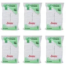 Kit c 6 Und Algodão Quadradinho Sussex 95g Estetica Higiene
