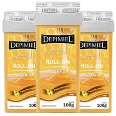 KIT 3 Ceras Roll-On Depilatoria Depimiel Classica