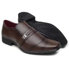 Sapato Social Masculino Oxford Marrom Cappuccino Estilo Italiano