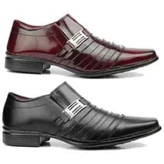 kit 2 pares Sapato social masculino promoção imperdível