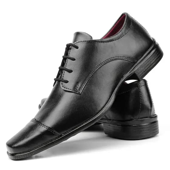 Sapato social masculino tradicional modelo de amarrar