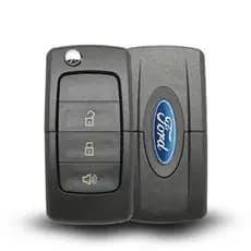 Capa Carcaça Chave Canivete Ford Ecosport 2008 à 2012 3 Botões Com Lâmina Yale