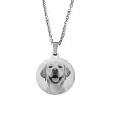 Colar Cordão Corrente Aço Inoxidável Personalizado foto Lembrança Pet animal  Masculino Feminino