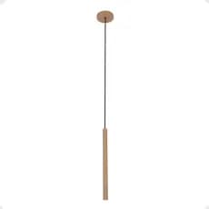 Lustre Luminária Pendente 40cm Super Slim Cilindro G9 Redondo